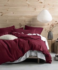 Juego de Funda Nórdica de Algodón Lavado -Tawny Port