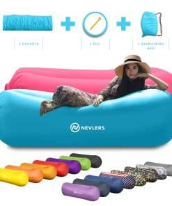 Nevlers 2 Pk Blue & Pink Inflatable Loungers Air Sofa