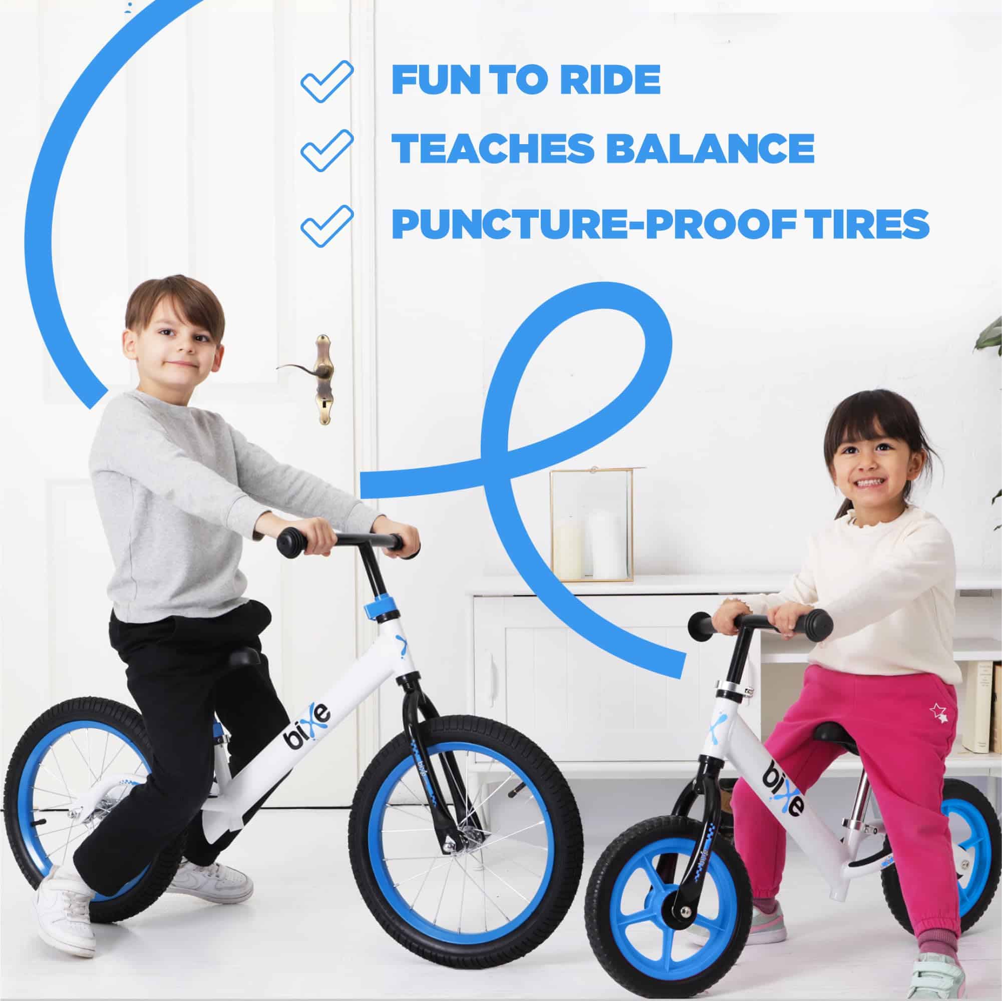 Bicicleta de Equilibrio de Aluminio Bixe para Niños y Niños - Imagen 5