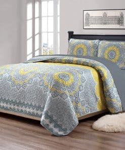 Juego de Colcha Acolchada de Tamaño Extra Grande de 7