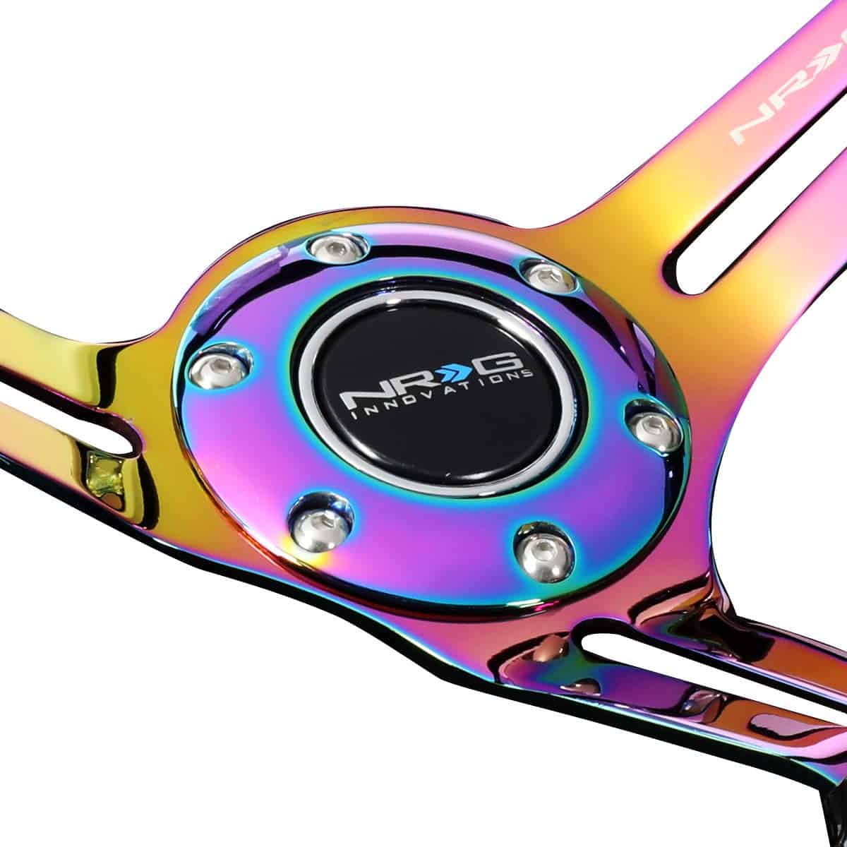 Volante Reforzado NRG RST-018BK-MC - Madera Negra con - Imagen 3