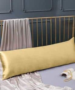 Funda de Almohada de Seda 100% Cozysilk para Cuerpo para