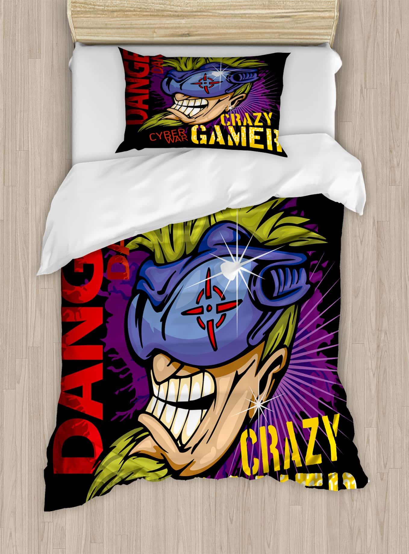 Juego de Funda Nórdica Lunarable Gamer, Palabras Locas de