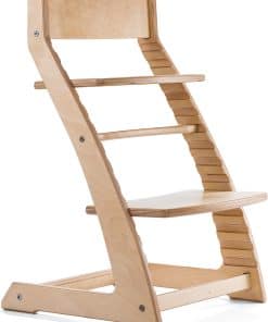 Silla alta de madera FORNEL para bebés y niños pequeños -