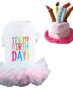 Vestido de Tutú de Cumpleaños para Perro Princesa para