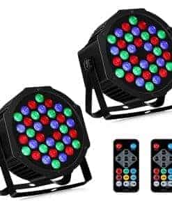 Luces de Escenario RGB de 36 LED 2Pack - Luces Par de 36W
