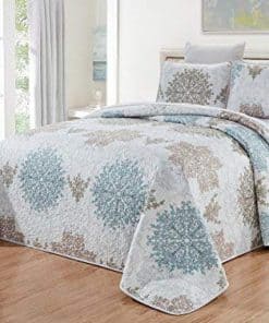 Juego de Colcha Reversible GrandLinen de 3 Piezas Extra