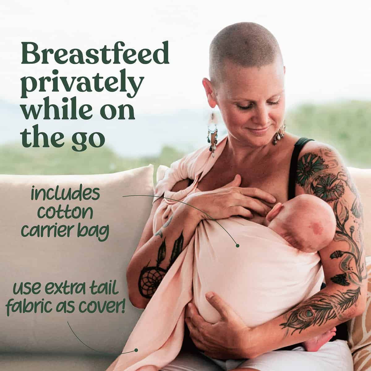 Porta Bebé Nalakai Ring Sling. Ecológico, Suave Fular para - Imagen 8