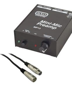 Rolls MP13 Mini Microphone Preamp con Cable de micrófono