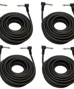 Juego de 4 cables de instrumento 1/4-inch TS a 1/4-inch TS