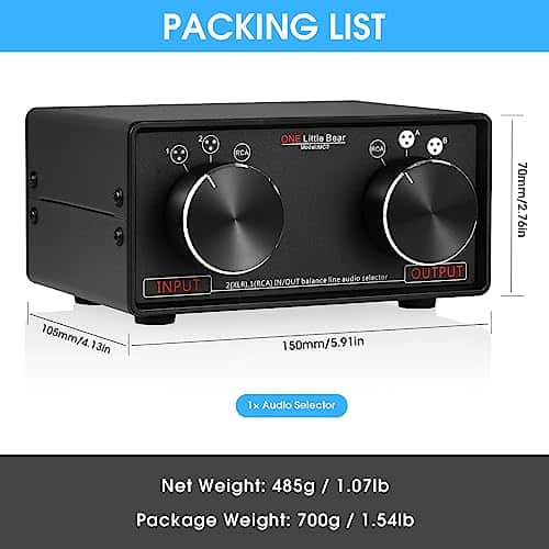 Nobsound Little Bear MC3 3-IN-3-OUT Convertidor de Audio - Imagen 6