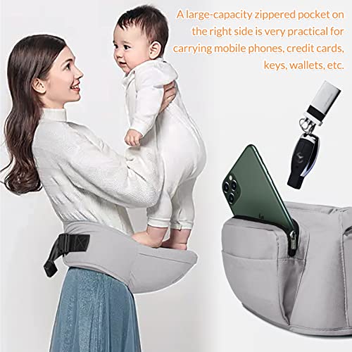 Portabebés de Cadera ANGELBB con Bolsillos Ergonómico para - Imagen 7
