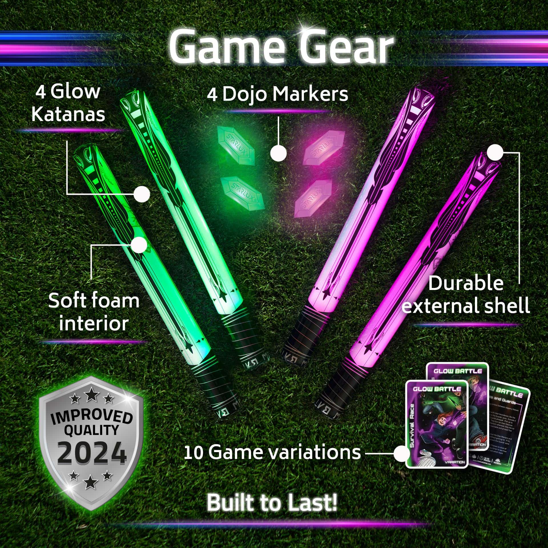 Juguetes de Ninja y Espadas de Samurai en Glow Battle | - Imagen 4