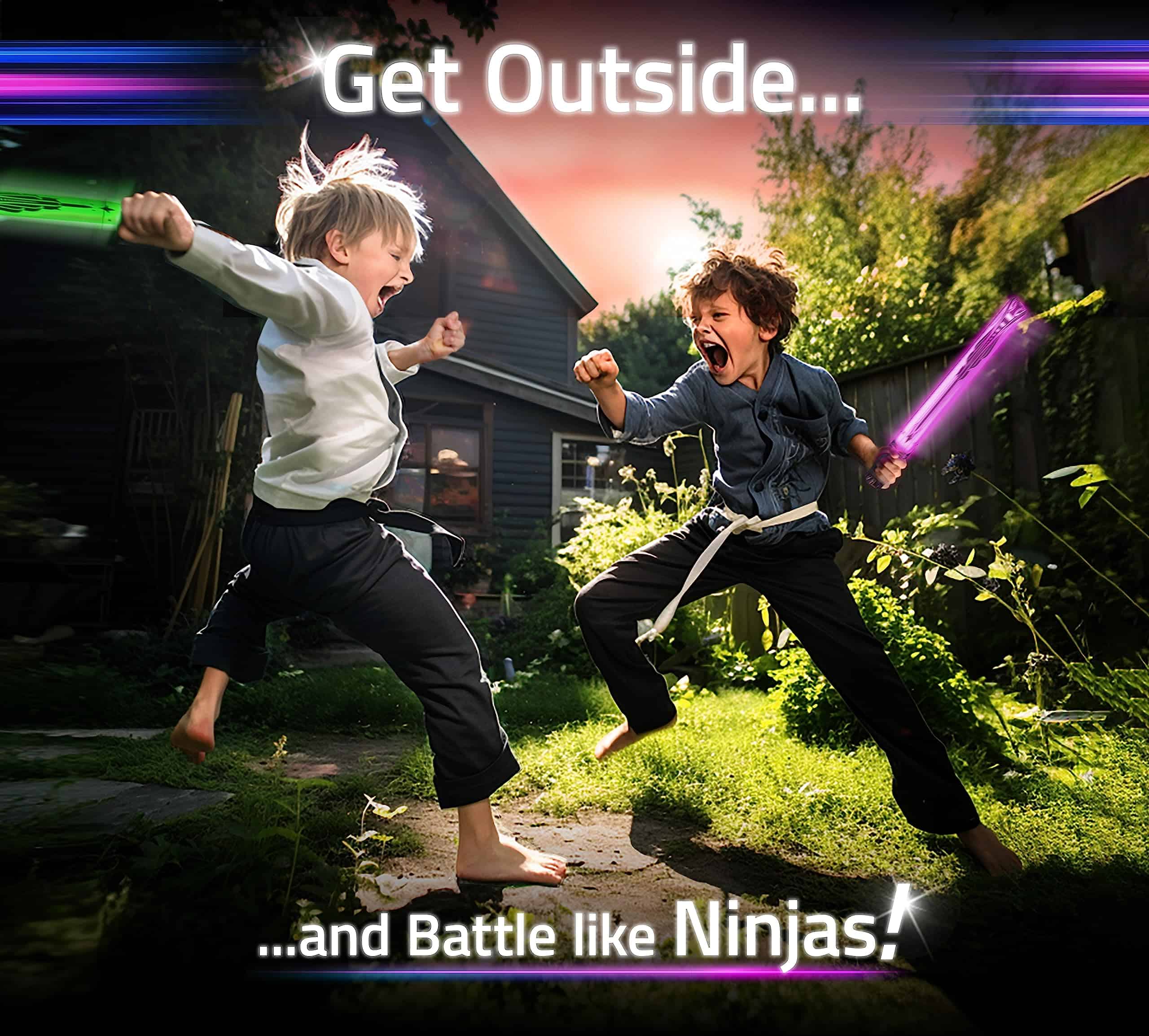 Juguetes de Ninja y Espadas de Samurai en Glow Battle | - Imagen 3