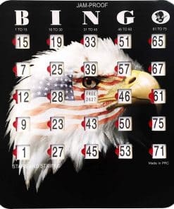 MR CHIPS Tarjetas de Bingo a Prueba de Atascos -s y Rayas