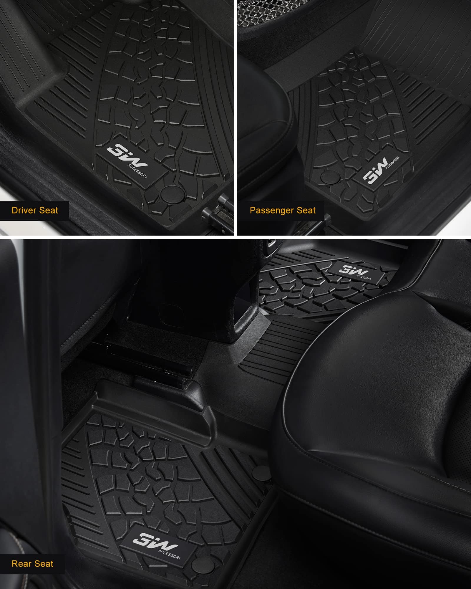 Tapetes para Piso 3W para Jeep Compass 2017-2024, Juego - Imagen 4