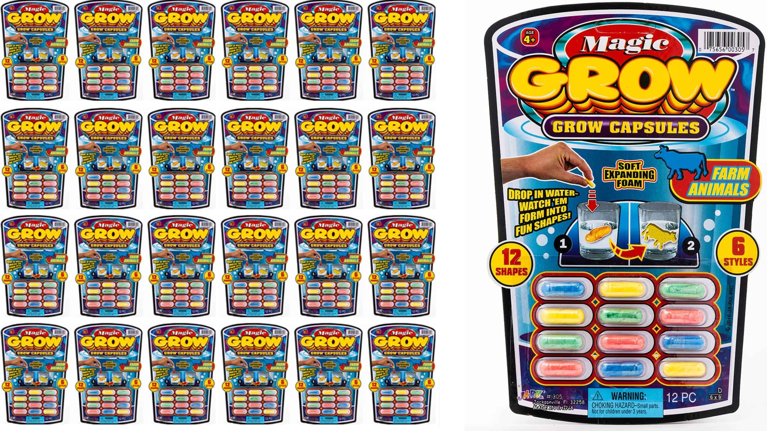 Cápsulas Mágicas JA-RU para Niños Juguetes que crecen con