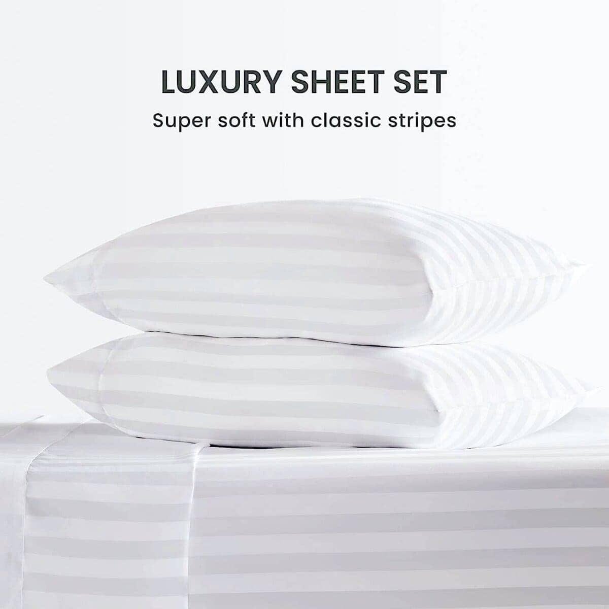 Juego de sábanas de algodón egipcio 100% CASA ESENCIA - Imagen 4