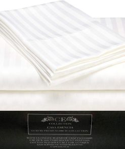 Juego de Sábanas de 100% Algodón Egipcio -Blanco