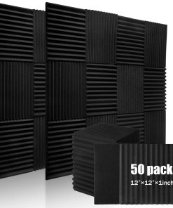 50 Pack Paneles de Espuma Acústica Paneles insonorizantes