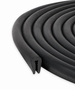 Guarnición de borde en forma de U de canal negro EPDM
