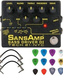 Tech 21 SansAmp Bass Driver DI V2 Bundle con 3 cables de