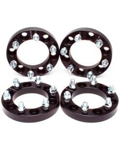 4pcs Separadores Adaptadores de Rueda ZY Negro 1" Espesor 6