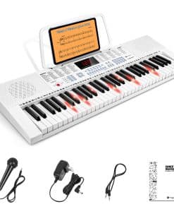 Teclado de Piano Vangoa VGK611 para Principiantes, 61