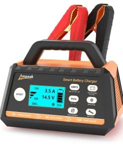 Cargador de batería Ampeak, Cargador de Coche 2A/8A/15A,