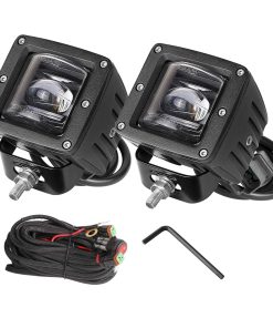 Niking Auto 2Pcs 3 Pulgadas SAE LED Luces de Niebla Off