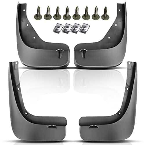 Juego de 4 Guardabarros Salpicaderas -Negro