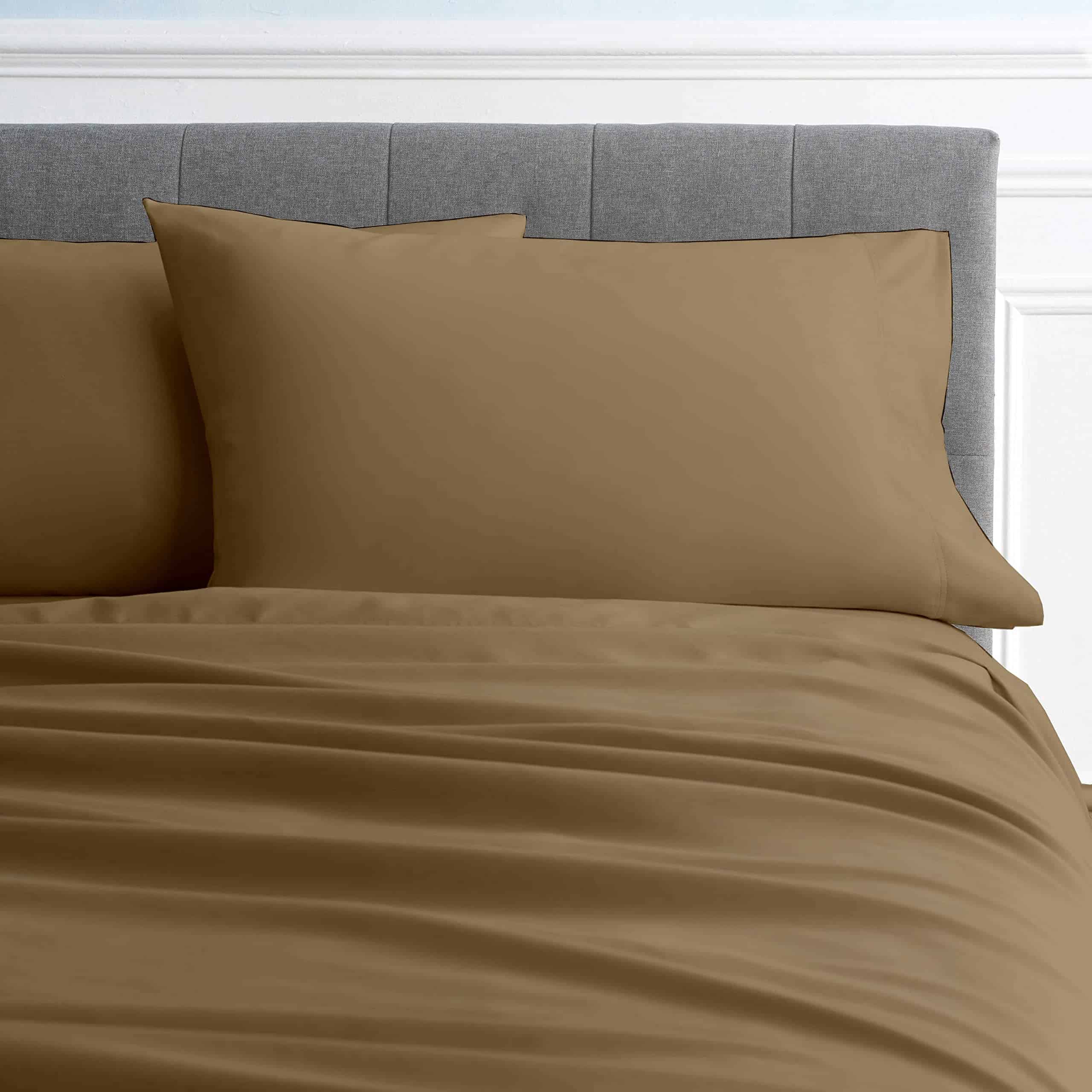 Juego de sábanas Twin XL de 4 piezas, -Beige sólido