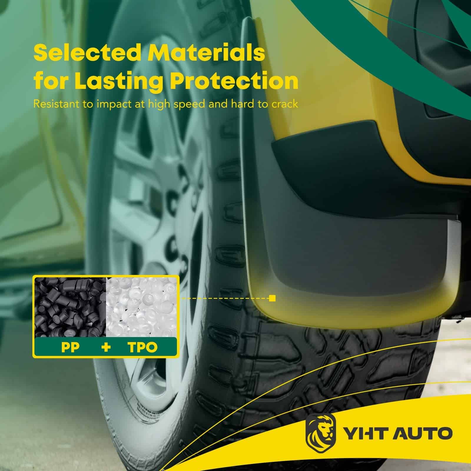 YHTAUTO Mud Flaps Splash Guards Reemplazo para Ram 1500 - Imagen 5