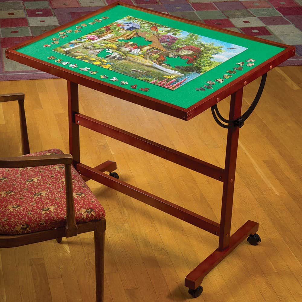 Bits and Pieces - Mesa de Rompecabezas Ajustable - Mesa de - Imagen 6