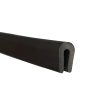Sello de borde negro en forma de U para canal en EPDM