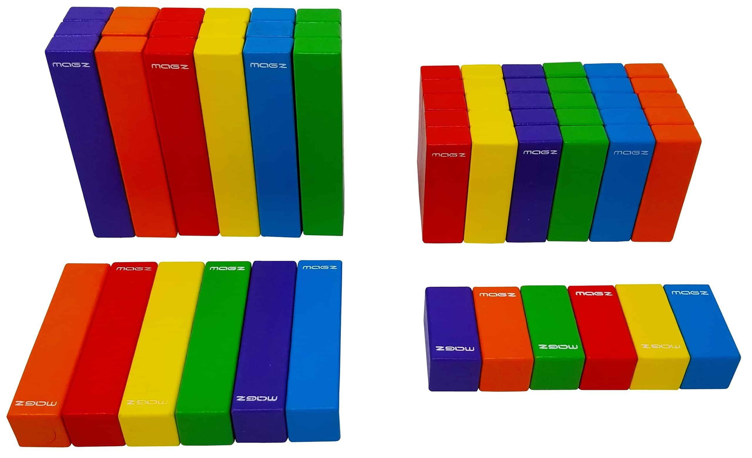 Conjunto de 60 piezas de bloques de construcción y - Imagen 5