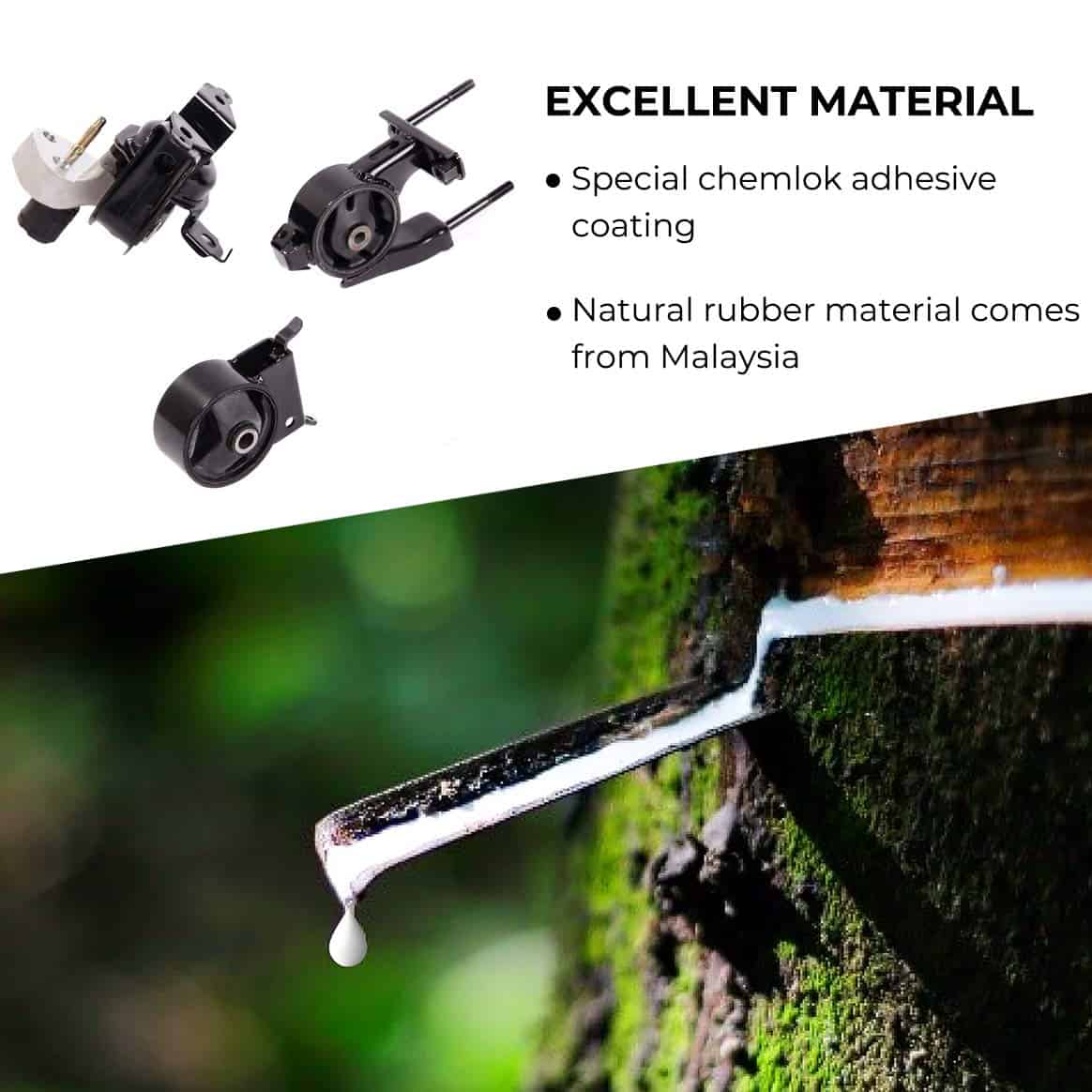 Juego de soportes de motor de motor compatible con Toyota - Imagen 4