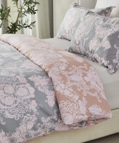 Juego de Ropa de Cama en Rosa Rubor Tamaño Queen 100%