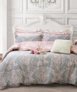 Set de Ropa de Cama para Niñas en Color Rosa Rubor 100%