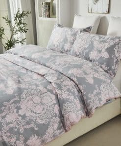 Juego de Ropa de Cama Damasco Floral Rosa Brandream 100%