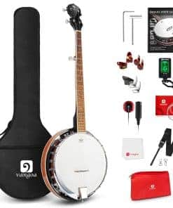 Banjo de 5 Cuerdas Vangoa Tamaño Completo con Resonador,