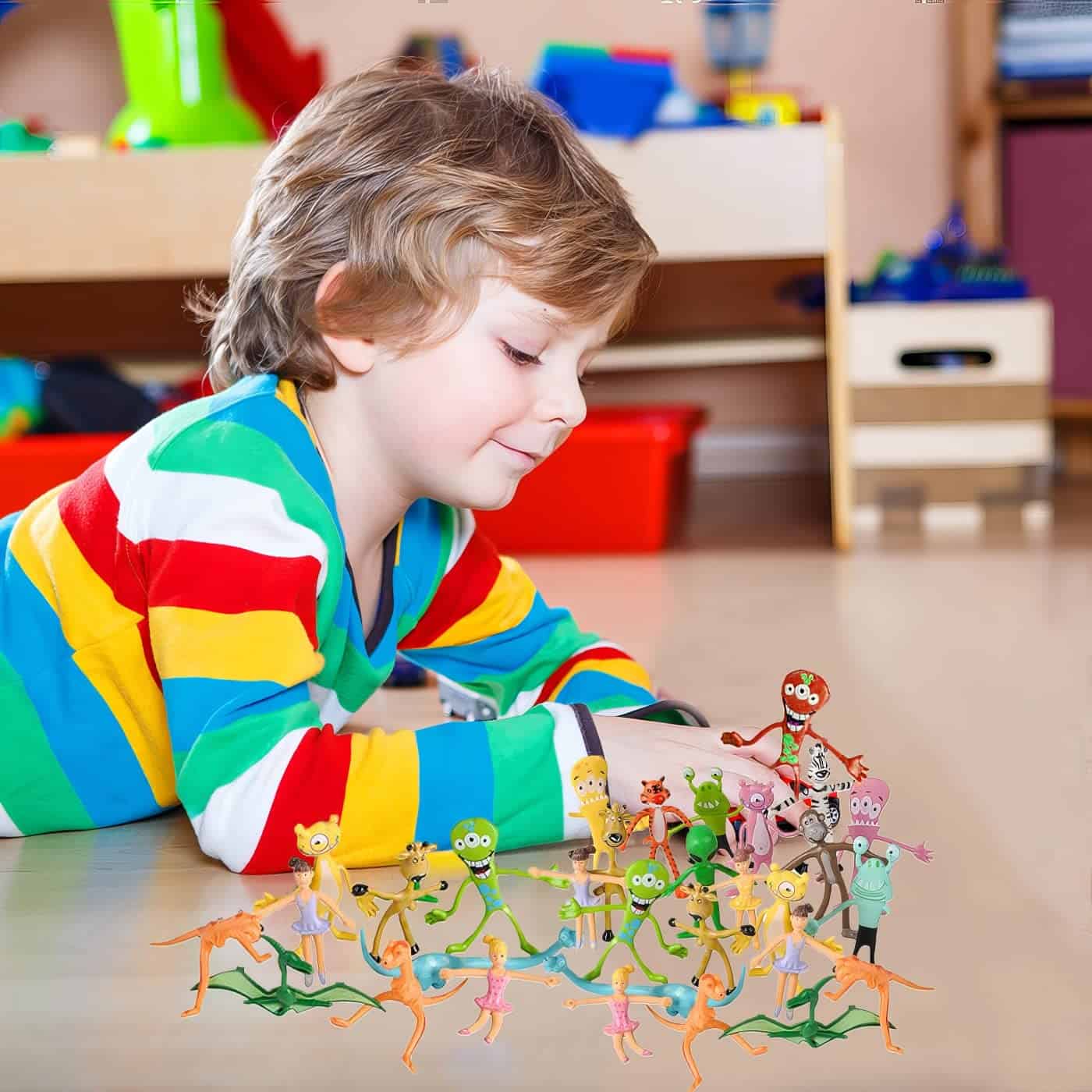 Set Mega de Juguetes Flexibles ArtCreativity - 100 Piezas � - Imagen 4