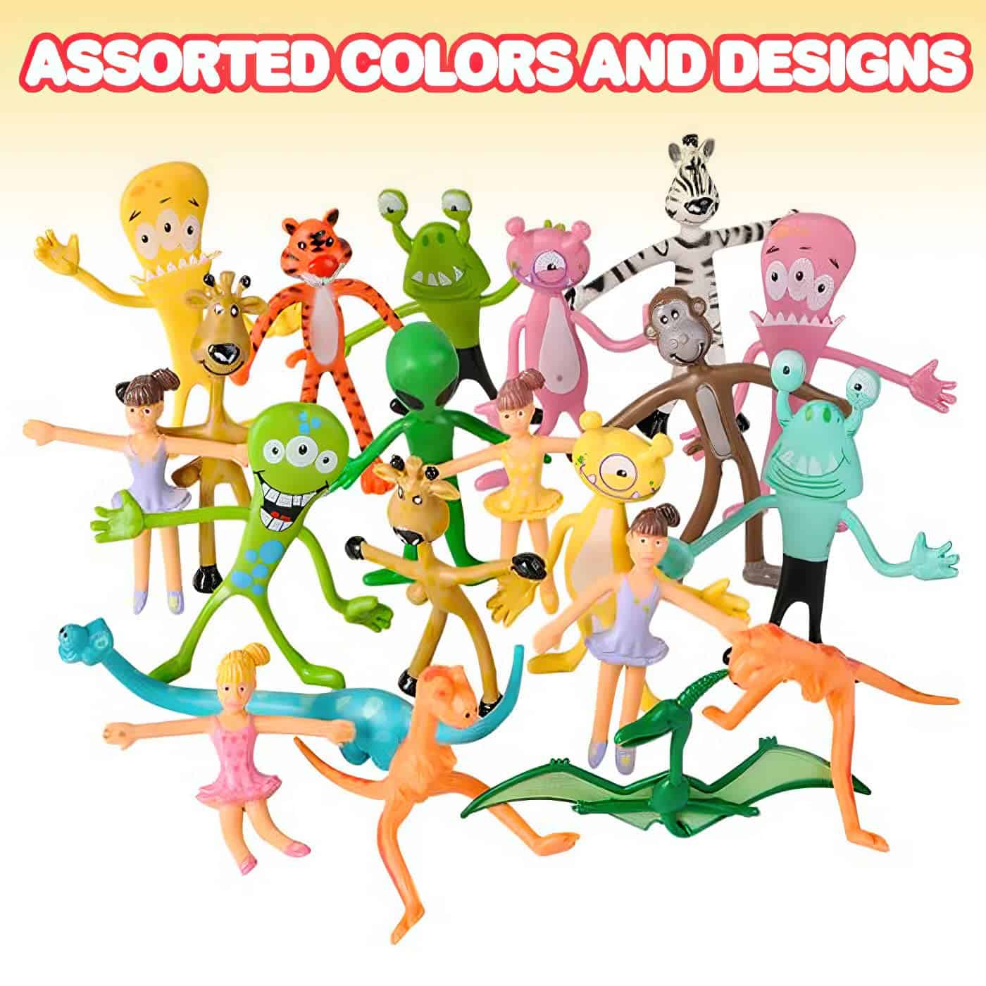 Set Mega de Juguetes Flexibles ArtCreativity - 100 Piezas � - Imagen 3