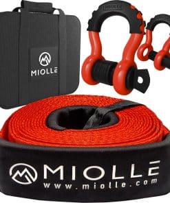 MiolleGear Tow Strap 3”x20” - 33400lbs MBS (Probado en