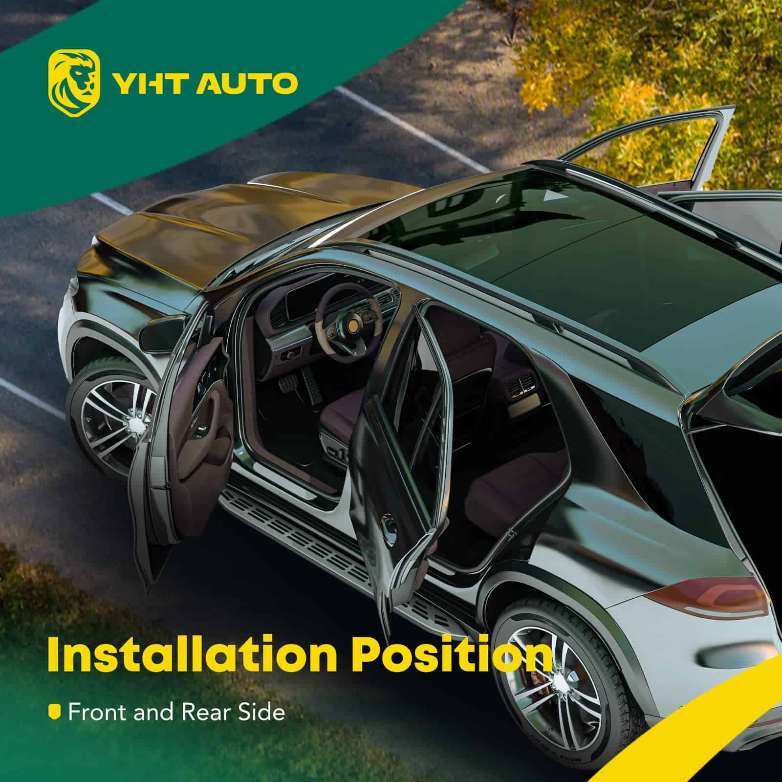 YHTAUTO | 4PCS Cerradura de puerta delantera y trasera - Imagen 3