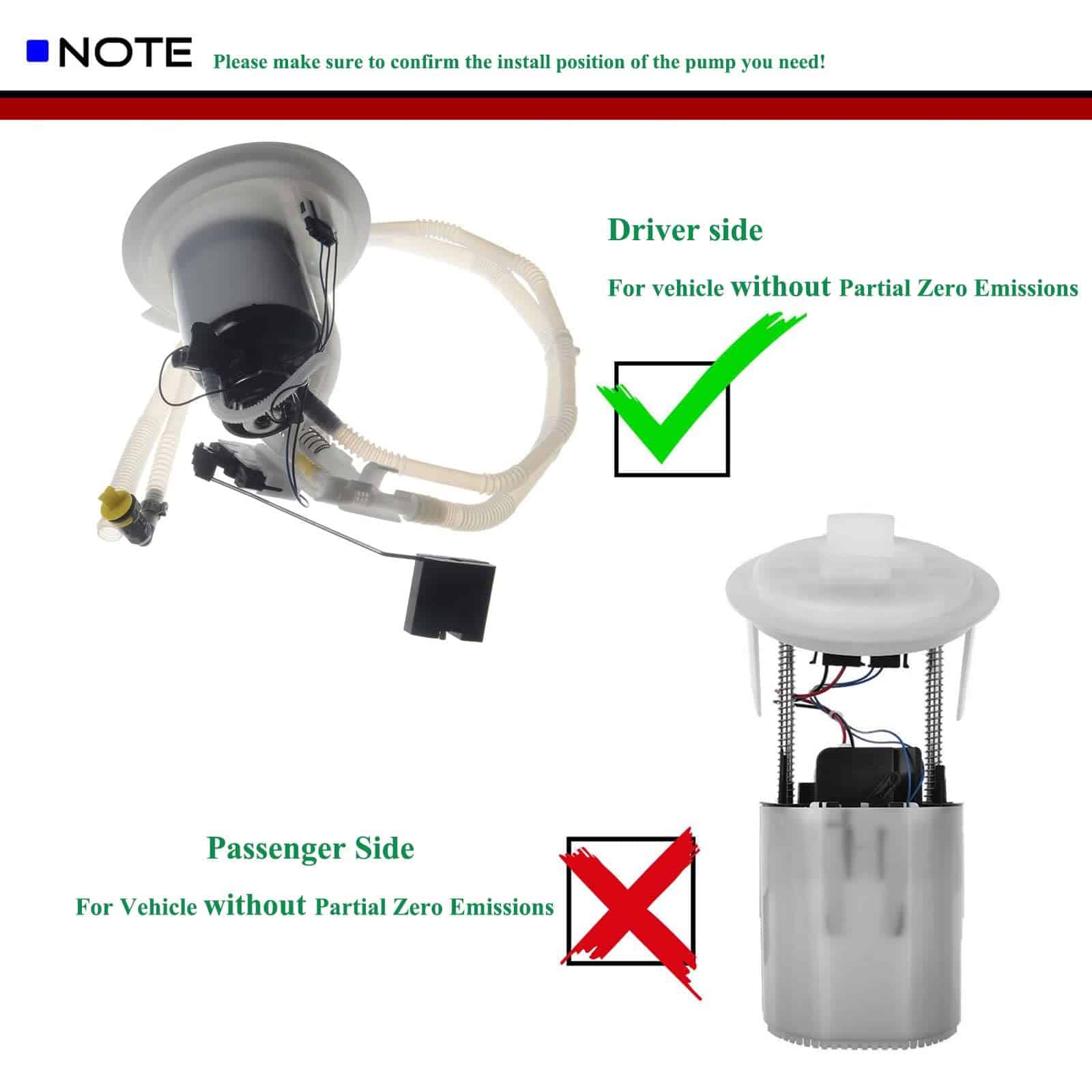 Filtro de combustible izquierdo con unidad de envío para - Imagen 3