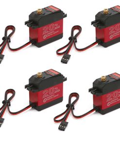 RCmall 4PCS DS3218 Servo Digital Impermeable con Brazo de