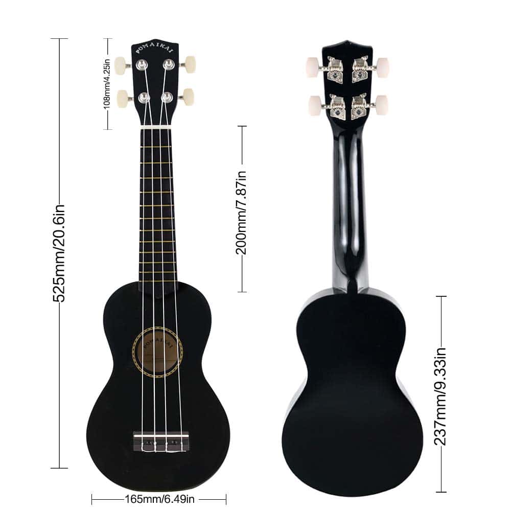 Ukulele Soprano de Madera POMAIKAI para Principiantes y - Imagen 3