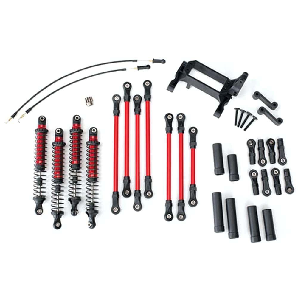 Traxxas 8140R TRX-4 Kit de Elevación de Brazo Largo, Rojo