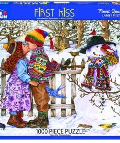 Rompecabezas White Mountain Puzzles First Kiss, 1000 Piezas